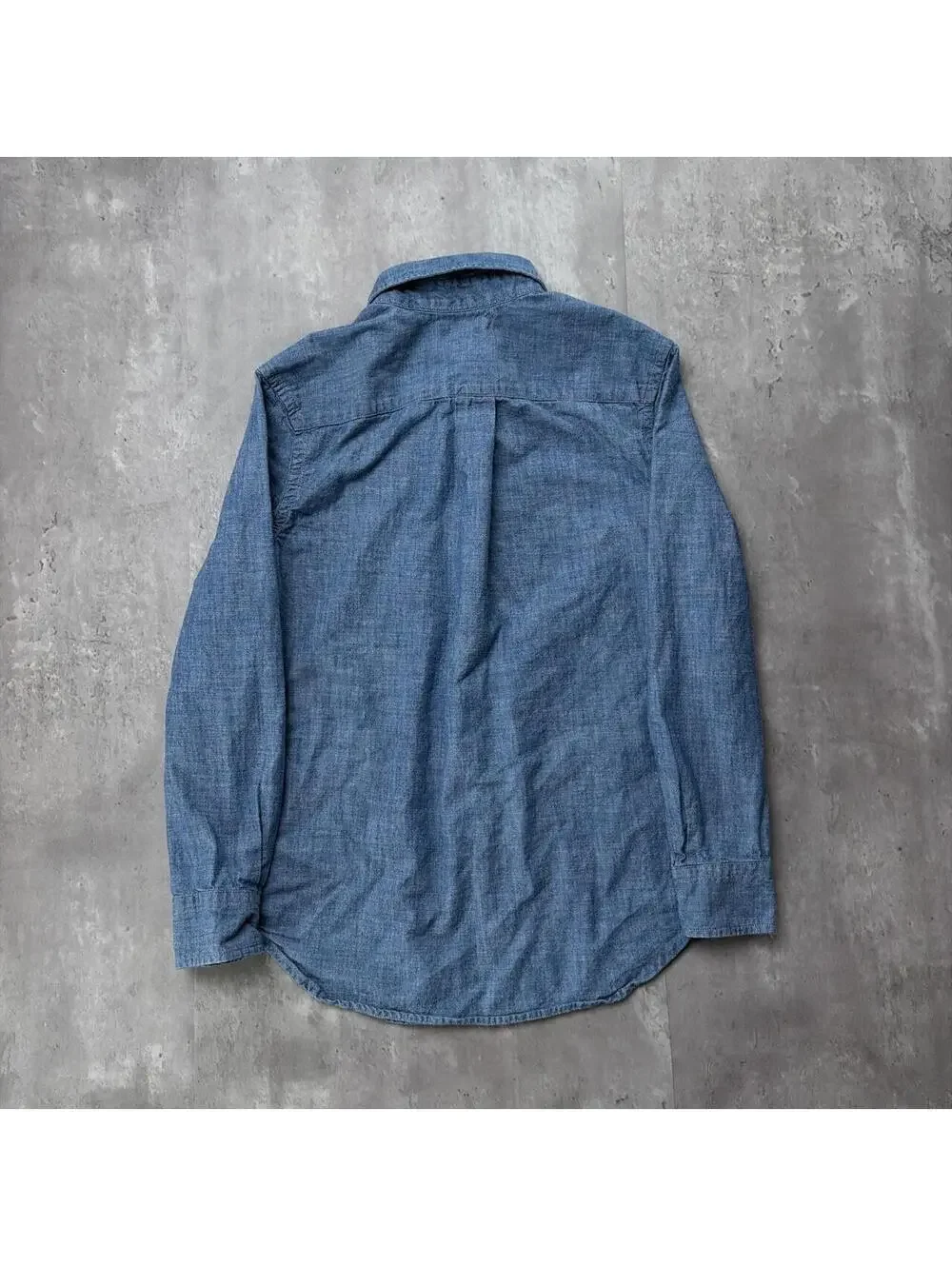Y2 Blue Polo Ralph Lauren Linen Long Sleeve Button Up Shirt